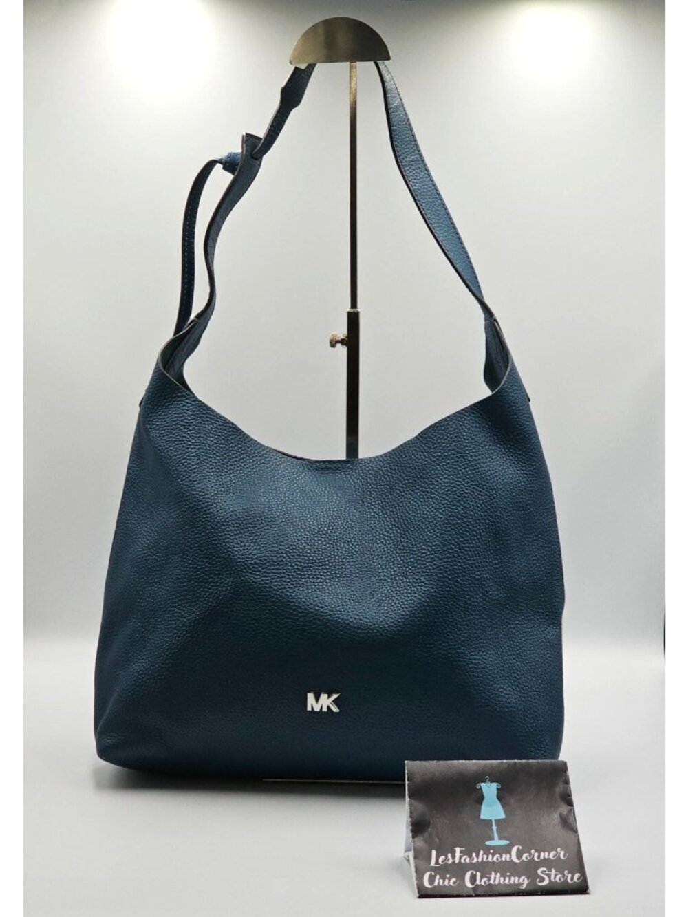 MICHAEL Michael Kors Women's Green Leather Junie Medium  Shoulder Bag 2834